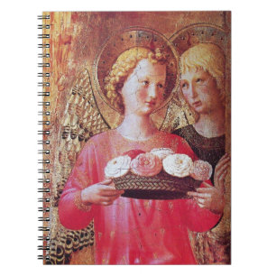 ANGEL WITH ROSES NOTEBOOK