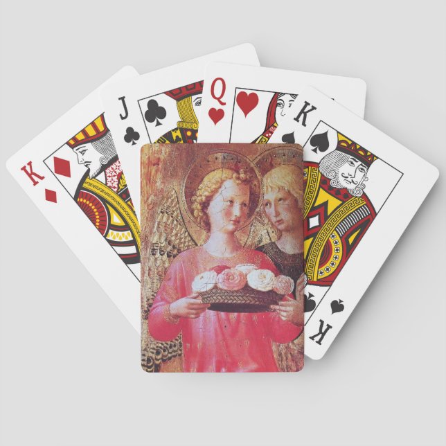 ANGEL WITH ROSES PLAYING CARDS (Back)