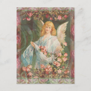 Angel with Roses Postcard