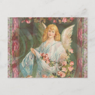 Angel with Roses Postcard