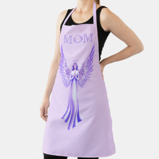 Angel With Sparkly Wings | Pink And Purple Mum Apron