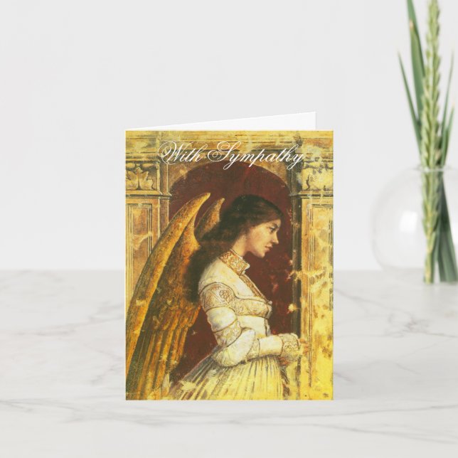 Angel With Sympathy Note Card (Front)