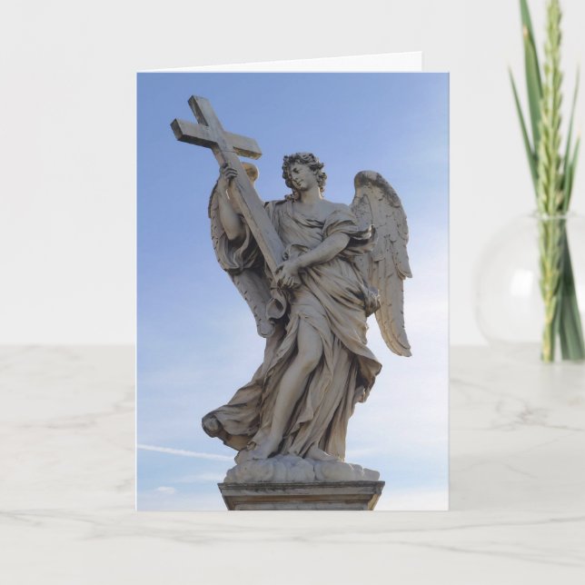 Angel with the Cross, Rome,  Italy -  Card (Front)