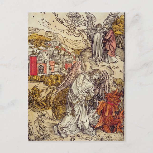 Angel with the Key of the Abyss, 1498 Postcard (Front)