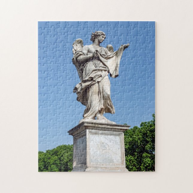 Angel with the Sudarium - Sant'Angelo bridge, Rome Jigsaw Puzzle (Vertical)