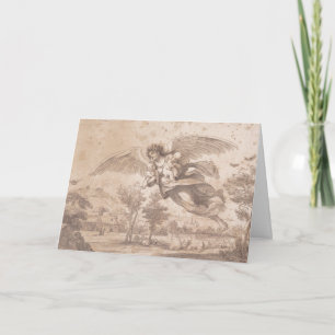 Angel with Two Children, Francesco Bartolozzi Card