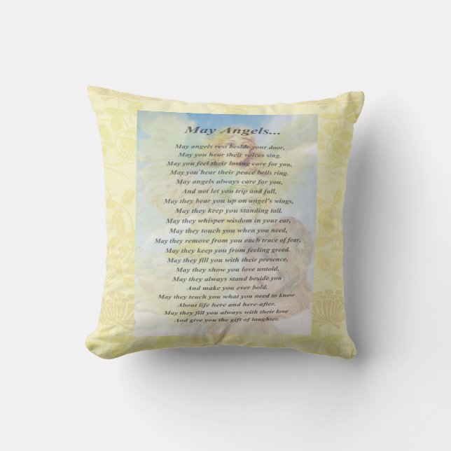 Angel with Wreath Cushion (Front)