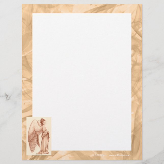 Angel Woman Letterhead Design (Front)
