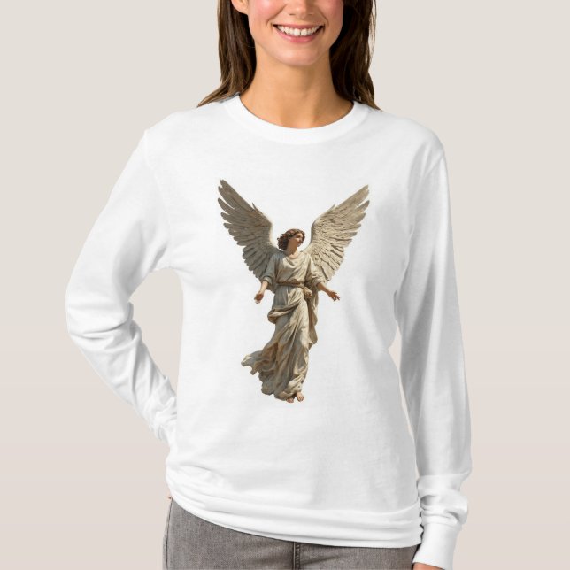 Angel Women's Long Sleeve Tee Shirt (Front)
