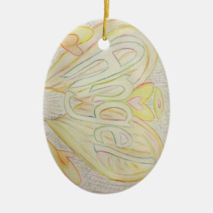 Angel Word Art Custom Pendant Ornaments