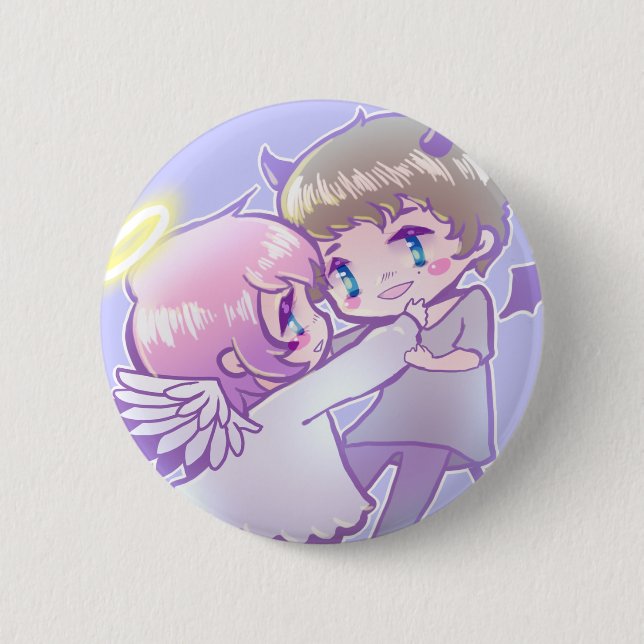 Angel x Demon Luv Pin (Front)