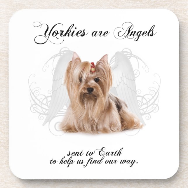 Angel Yorkie Coasters (Front)