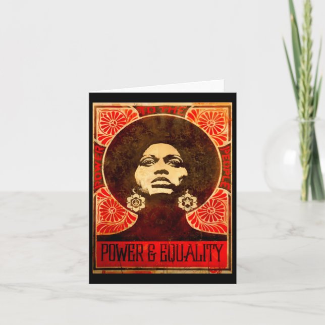 Angela Davis Poster 1971 Sticker  Card (Front)