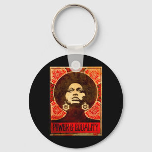 Angela Davis Poster 1971 Sticker Key Ring
