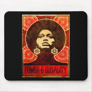 Angela Davis Poster 1971 Sticker Mouse Pad