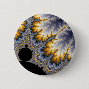 Angela - Fractal 6 Cm Round Badge
