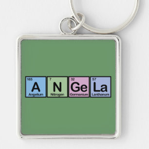 Angela made of Elements Key Ring