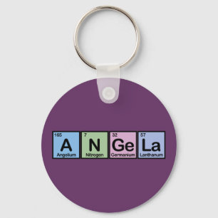 Angela made of Elements Key Ring
