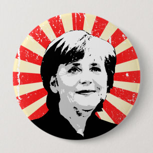 Angela Merkel 10 Cm Round Badge