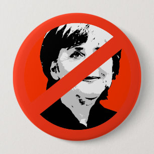 Angela Merkel 10 Cm Round Badge