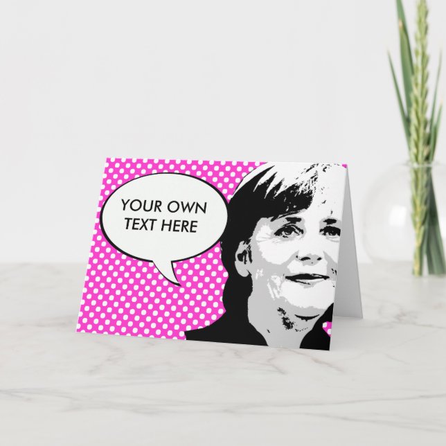 Angela Merkel Card (Front)