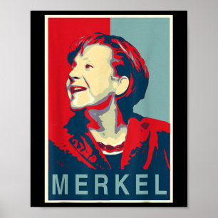 Angela Merkel - Obama Style Poster