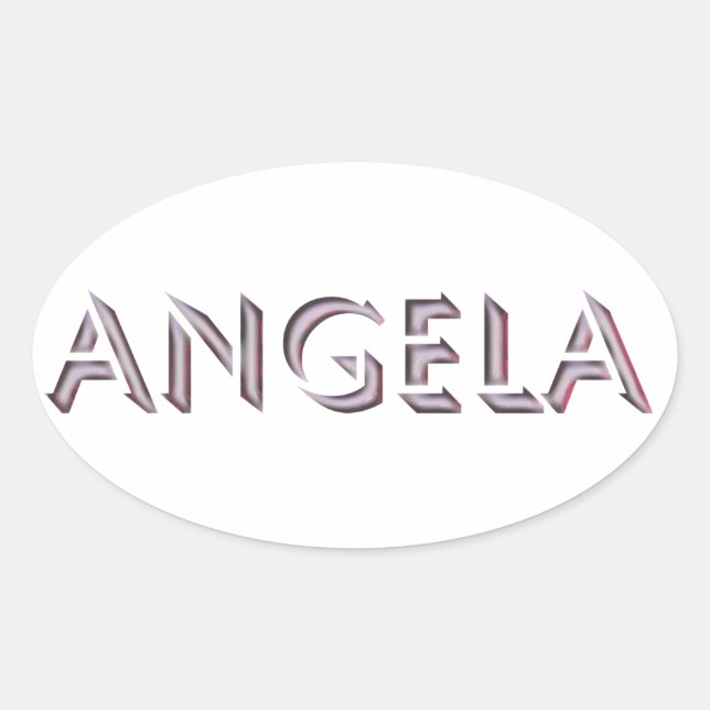 Angela sticker name (Front)
