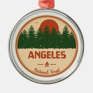 Angeles National Forest Metal Ornament