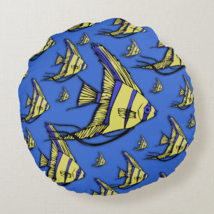 Angelfish #3 round cushion