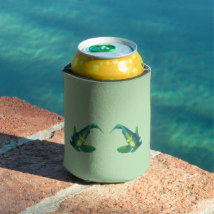 Angelfish - Abstract Design - Cut out of a photo Can Cooler