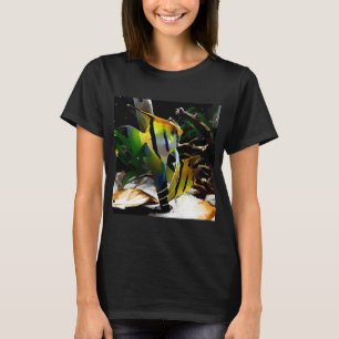 Angelfish Aquarium Art T-Shirt