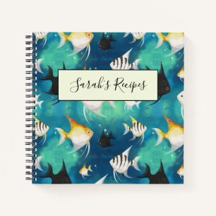Angelfish Aquarium Pattern Notebook