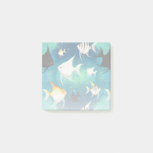 Angelfish Aquarium Pattern Post-it Notes