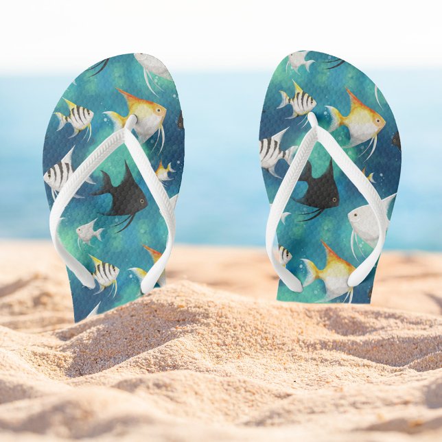 Angelfish Aquarium Pattern Thongs (Creator Uploaded)