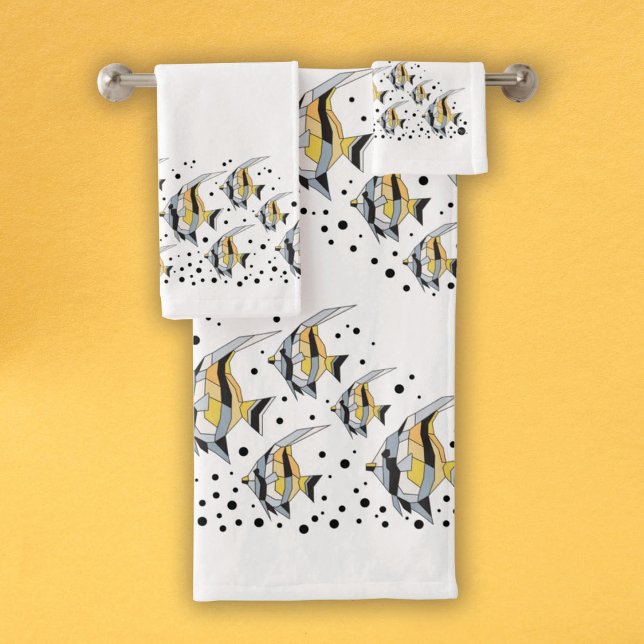 Angelfish Bathroom Towel Set (Creator Uploaded)