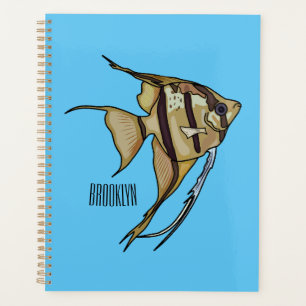 Angelfish cartoon illustration planner