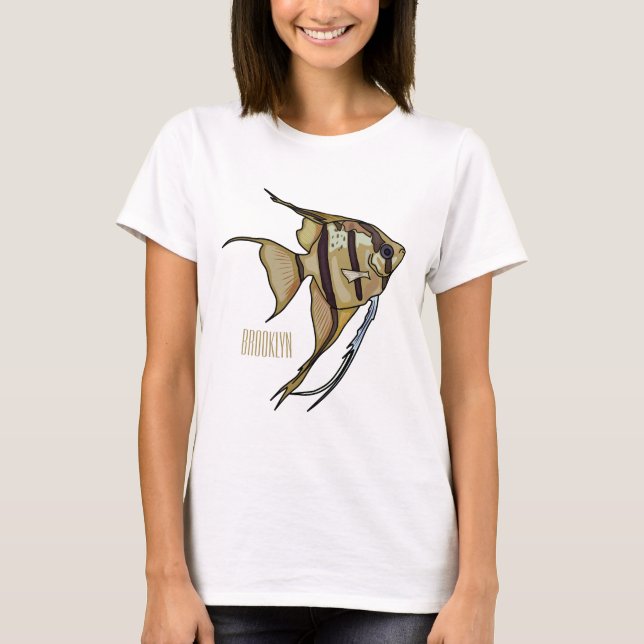 Angelfish cartoon illustration T-Shirt (Front)