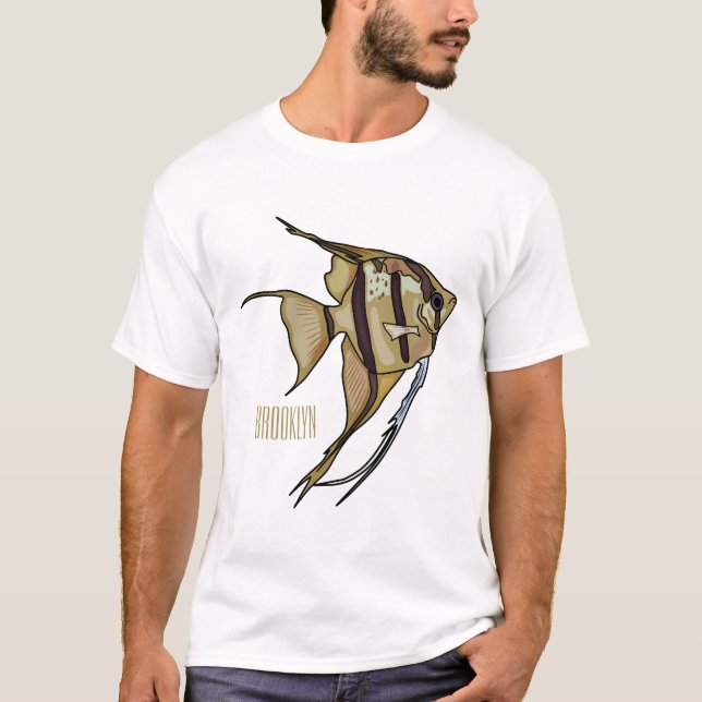 Angelfish cartoon illustration T-Shirt (Front)