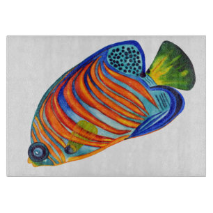 Angelfish design decorative chopping board