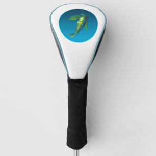 Angelfish - Design on gradient blue background Golf Head Cover