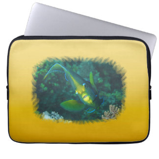 Angelfish - Elegance at Reef | Brushed-Edge View | Laptop Sleeve