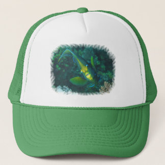 Angelfish - Elegance at Reef | Brushed-Edge View | Trucker Hat