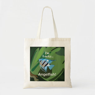 Angelfish Freshwater Aquarium Tropical Fisherman Tote Bag