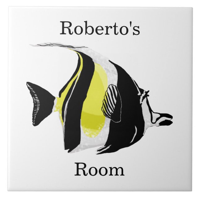 Angelfish Kids room  Ceramic Tile (Front)