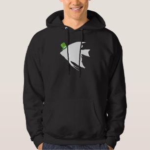 Angelfish Leprechaun Irish St Patrick Day Hoodie