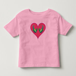 Angelfish Twins in a Red Heart - Illustration Toddler T-Shirt