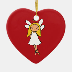 angelheart ceramic ornament