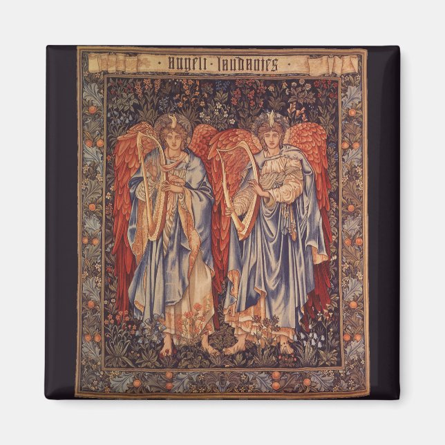Angeli Laudantes by Sir Edward Coley Burne Jones Magnet (Front)