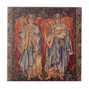 Angeli Laudantes (Praising Angels) by Burne Jones Ceramic Tile