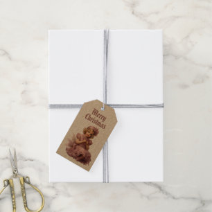 Angelic and Nostalgic Merry Christmas Gift Tags
